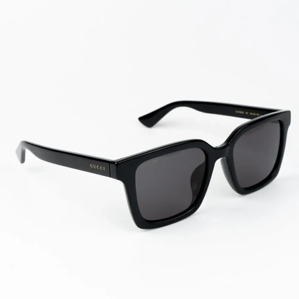 NEW Gucci GG1582SK 001 Black Grey Men Square Sunglasses GG 1582SK
